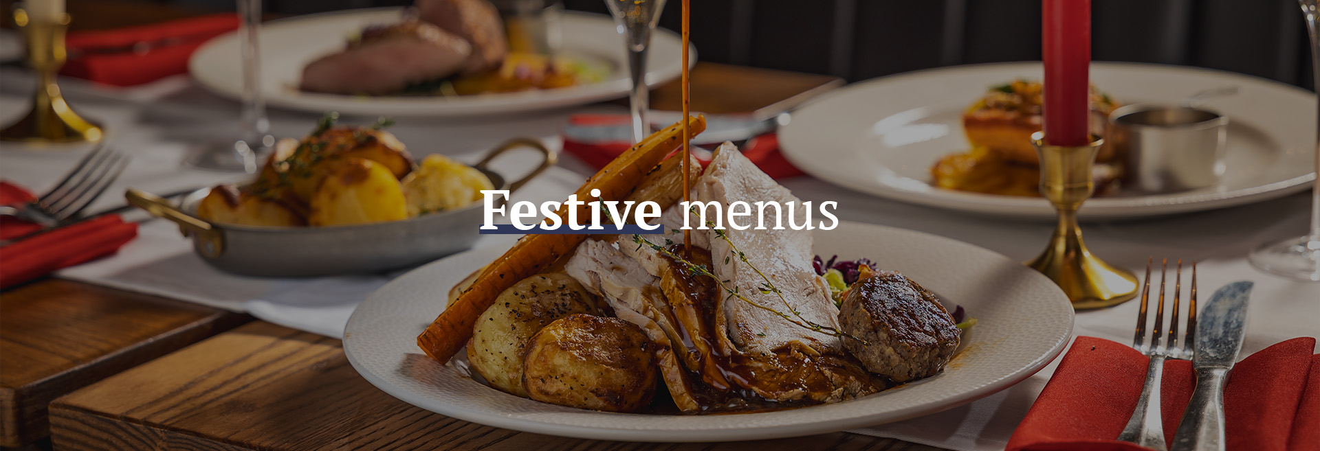 Christmas menu at The King's Head